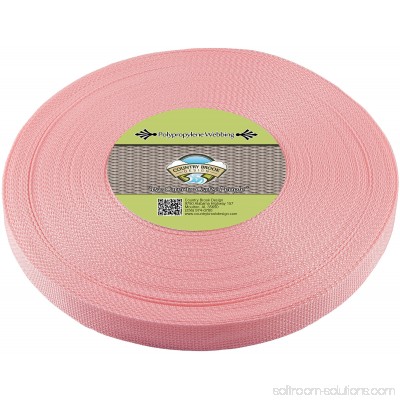 Country Brook Design® 1 Inch Pastel Pink Polypropylene (Polypro) Webbing